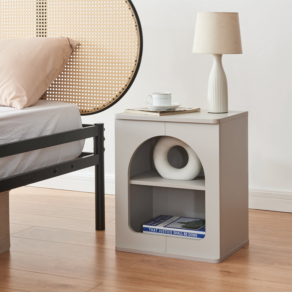 Nachtkastje Trorhun 48x40x30 cm [en.casa]