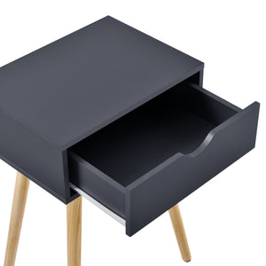 Bijzettafel met lade nachtkastje 60x40x29,5 cm - 3 varianten