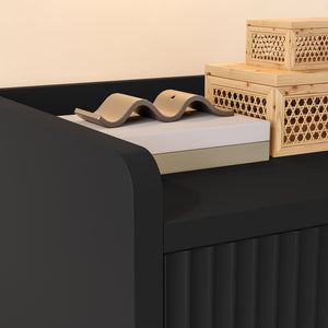 Nachtkast Nand met lade en open vak 55x45x39 cm [en.casa]