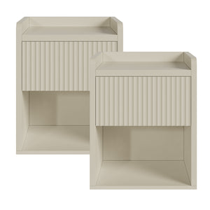Nachtkast Nand met lade en open vak 55x45x39 cm [en.casa]