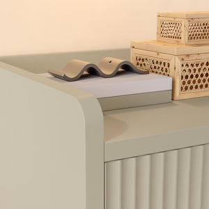Nachtkast Nand met lade en open vak 55x45x39 cm [en.casa]