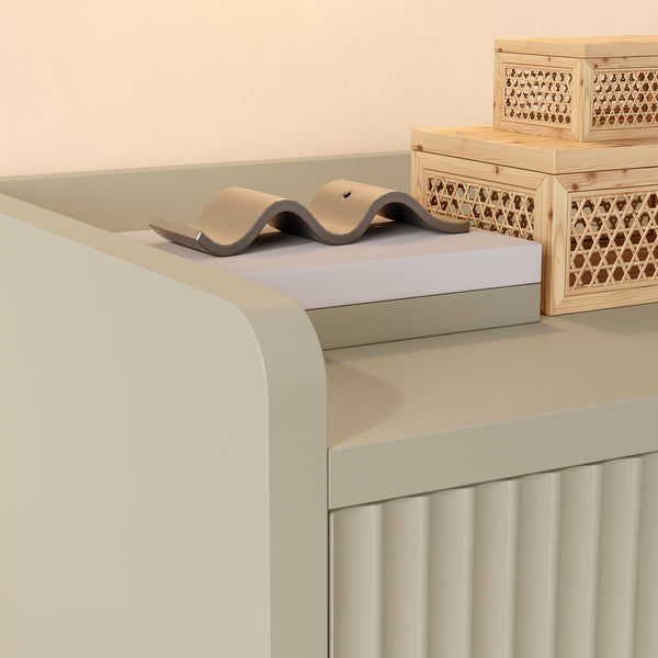Nachtkast Nand met lade en open vak 55x45x39 cm [en.casa]