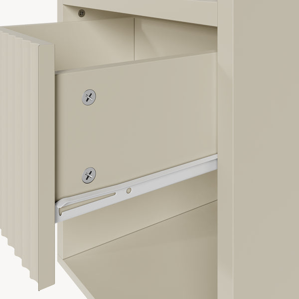 Nachtkast Nand met lade en open vak 55x45x39 cm [en.casa]