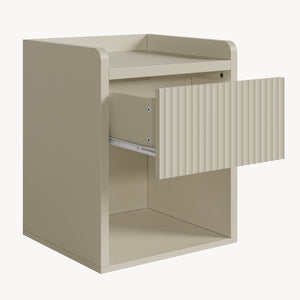 Nachtkast Nand met lade en open vak 55x45x39 cm [en.casa]