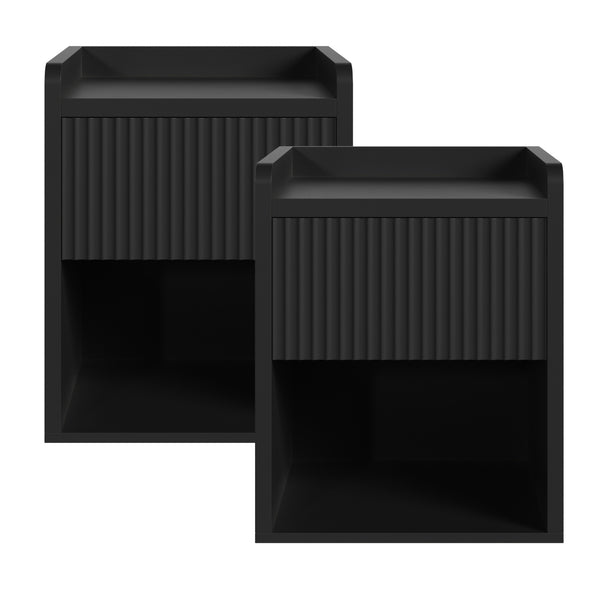 Nachtkast Nand met lade en open vak 55x45x39 cm [en.casa]