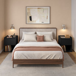 Nachtkast Nand met lade en open vak 55x45x39 cm [en.casa]