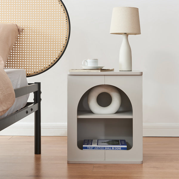 Nachtkastje Trorhun 48x40x30 cm [en.casa]