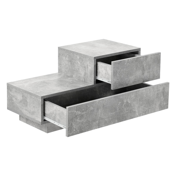 Design nachtkastje Sebokeng rechts met lades 38x70x35 cm - verschillende kleuren