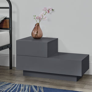 Design nachtkastje Sebokeng links met lades 38x70x35 cm - verschillende kleuren