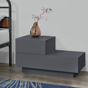 Design nachtkastje Sebokeng links met lades 38x70x35 cm - verschillende kleuren
