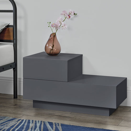 Design nachtkastje Sebokeng links met lades 38x70x35 cm - verschillende kleuren