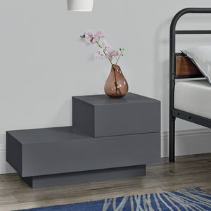 Design nachtkastje Sebokeng rechts met lades 38x70x35 cm - verschillende kleuren