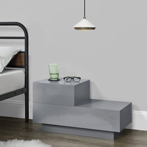 Design nachtkastje Sebokeng links met lades 38x70x35 cm - verschillende kleuren