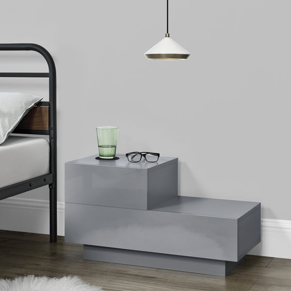 Design nachtkastje Sebokeng links met lades 38x70x35 cm - verschillende kleuren