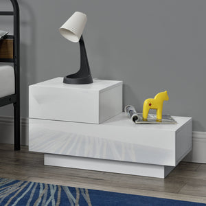 Design nachtkastje Sebokeng links met lades 38x70x35 cm - verschillende kleuren