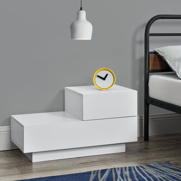 Design nachtkastje Sebokeng rechts met lades 38x70x35 cm - verschillende kleuren