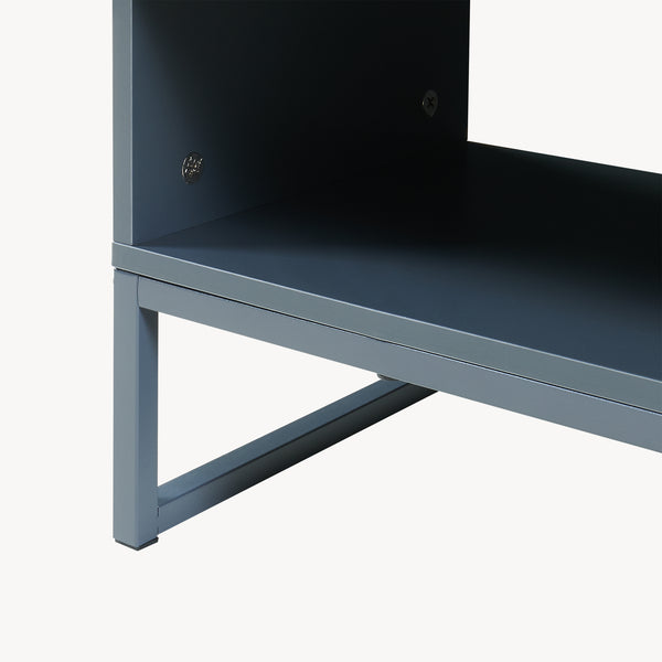 Wastafelonderkast Svanes 70x60x30 cm Donkergrijs/Natuur [en.casa]