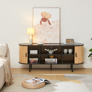 Tv meubel Tvedestrand 140x40x55 cm [en.casa]