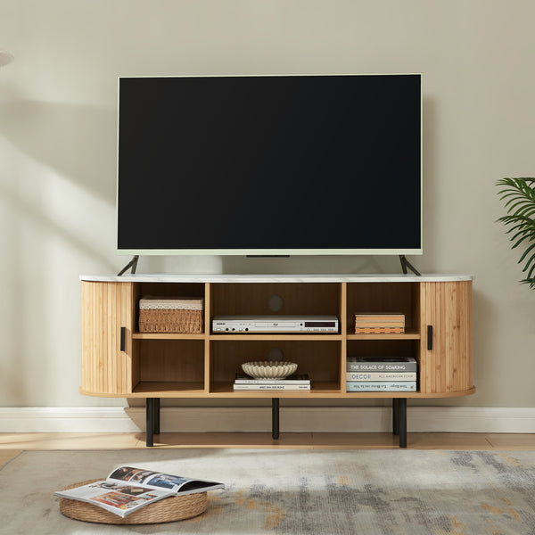 Tv meubel Tvedestrand 140x40x55 cm [en.casa]