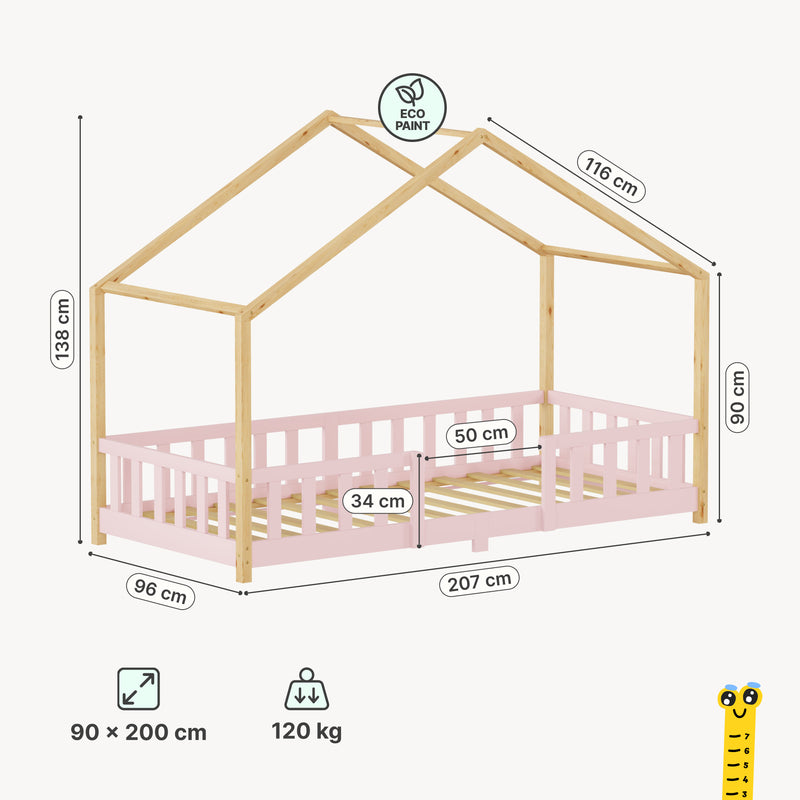 Maatschets Kinderbed Treviolo huisbed [en.casa]