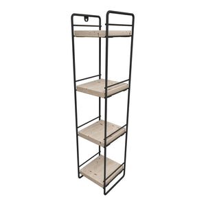 [en.casa] Badkamer organizer Pargas zwart en naturel - 3 varianten