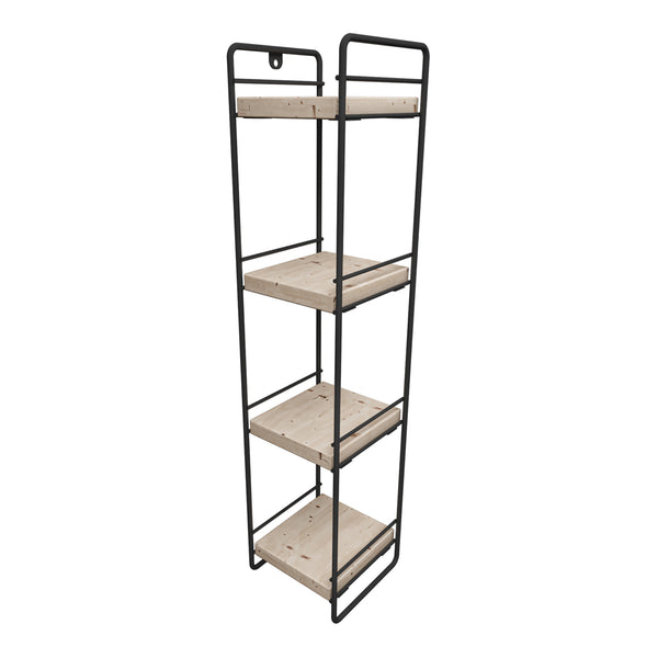 [en.casa] Badkamer organizer Pargas zwart en naturel - 3 varianten