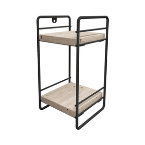 [en.casa] Badkamer organizer Pargas zwart en naturel - 3 varianten