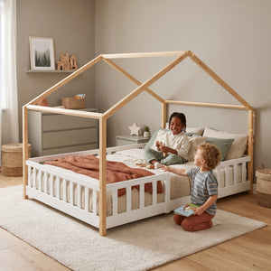 Kinderbed Treviolo huisbed [en.casa]