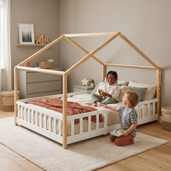 Kinderbed Treviolo huisbed [en.casa]
