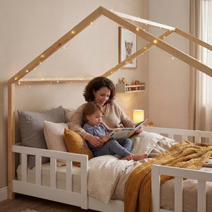 Kinderbed Treviolo huisbed [en.casa]