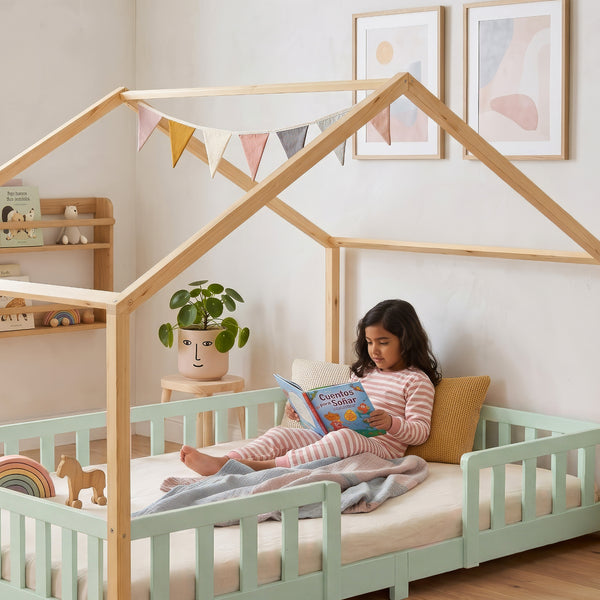 Kinderbed Treviolo huisbed [en.casa]