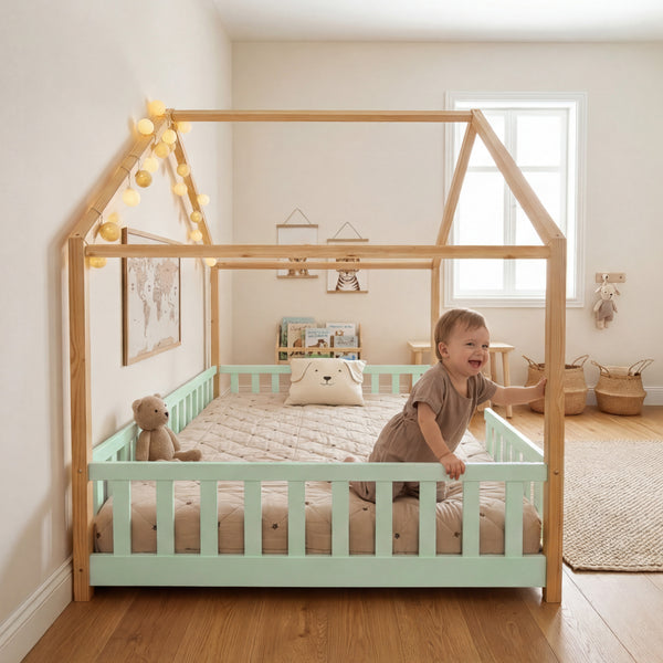 Kinderbed Treviolo huisbed [en.casa]