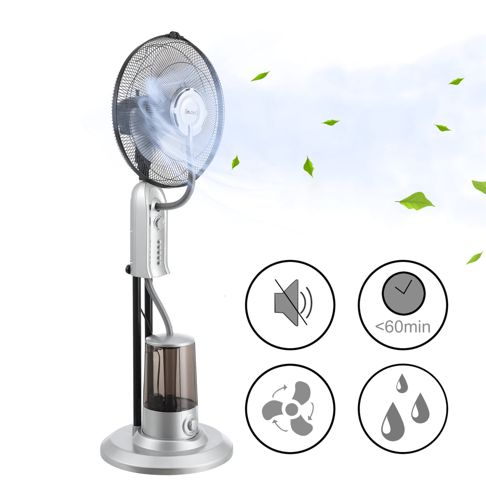 Mist staande ventilator 75 W 3,2 liter 125x40x40 cm - 2 varianten