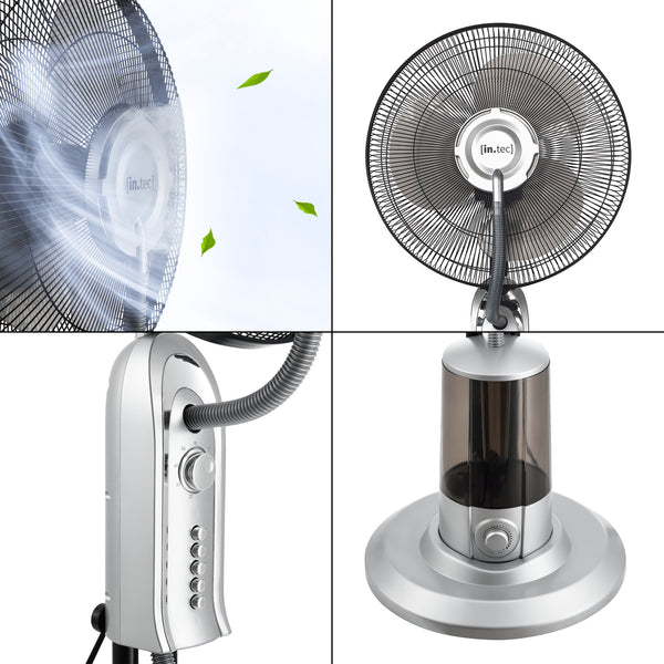 Mist staande ventilator 75 W 3,2 liter 125x40x40 cm - 2 varianten
