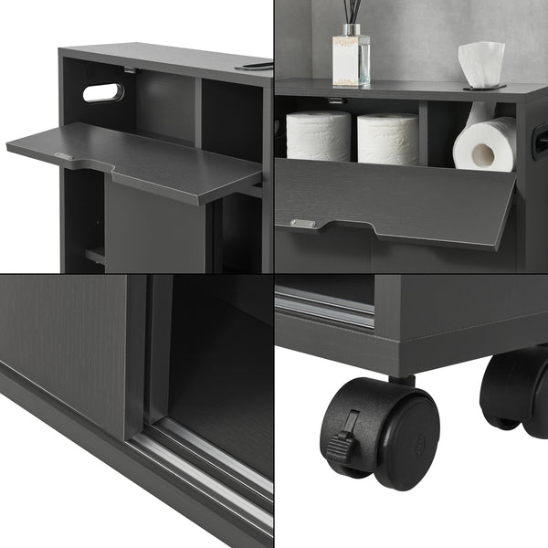 [en.casa] Badkamerkast Kempele niskast 67x52x17 cm - 2 varianten