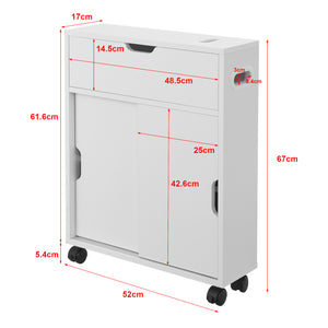 [en.casa] Badkamerkast Kempele niskast 67x52x17 cm - 2 varianten