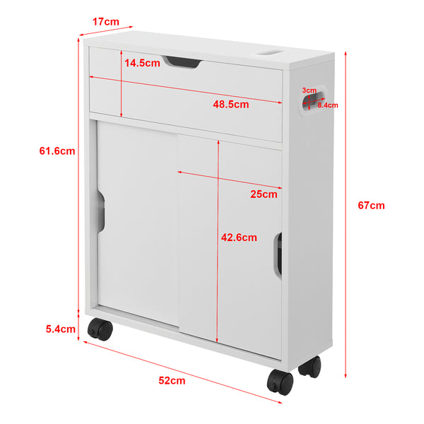 [en.casa] Badkamerkast Kempele niskast 67x52x17 cm - 2 varianten