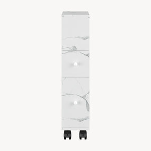 Niches kast op wieltjes Broreynna 66x15x33 cm [en.casa]