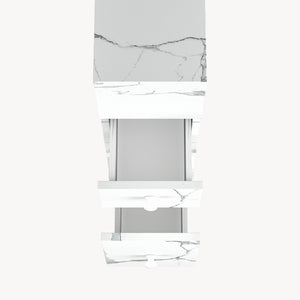 Niches kast op wieltjes Broreynna 66x15x33 cm [en.casa]