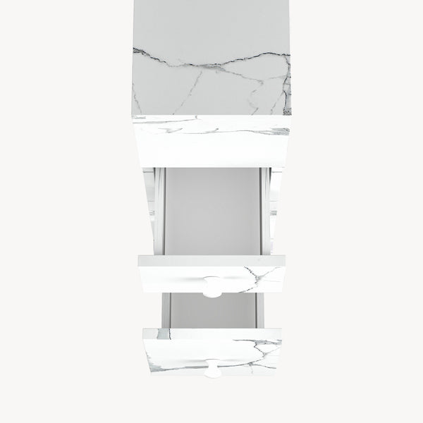 Niches kast op wieltjes Broreynna 66x15x33 cm [en.casa]