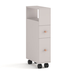 Niches kast op wieltjes Broreynna 66x15x33 cm [en.casa]