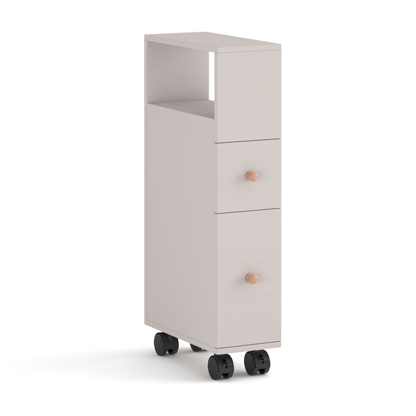 Niches kast op wieltjes Broreynna 66x15x33 cm [en.casa]