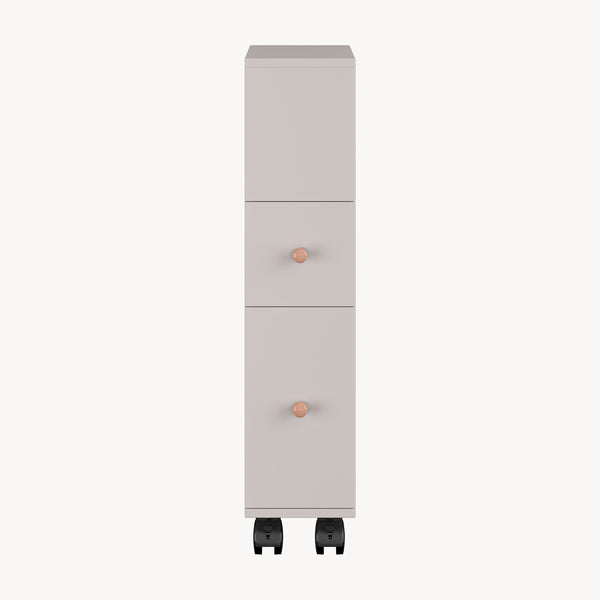 Niches kast op wieltjes Broreynna 66x15x33 cm [en.casa]