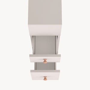 Niches kast op wieltjes Broreynna 66x15x33 cm [en.casa]