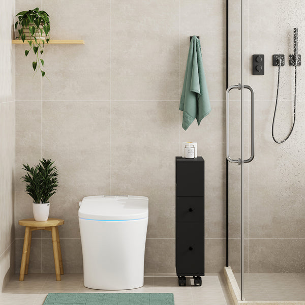 Niches kast op wieltjes Broreynna 66x15x33 cm [en.casa]