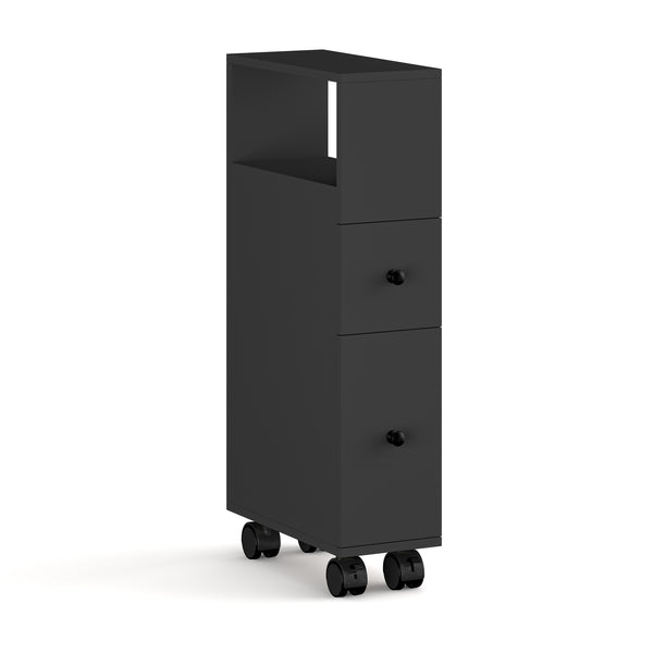 Niches kast op wieltjes Broreynna 66x15x33 cm [en.casa]