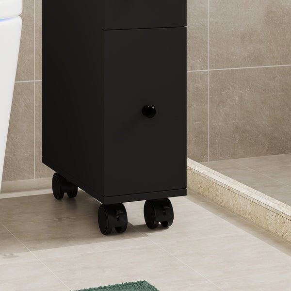 Niches kast op wieltjes Broreynna 66x15x33 cm [en.casa]