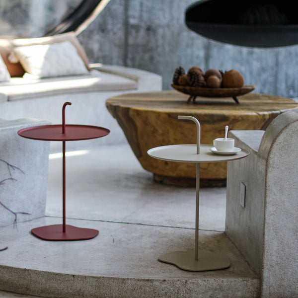 Bijzettafel Calimera staal Ø38 cm met handgreep casa.pro