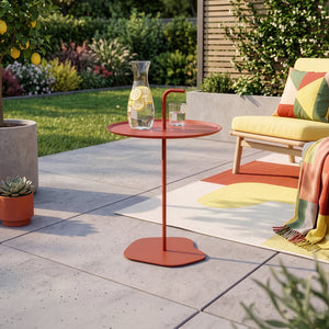 Bijzettafel Calimera staal Ø38 cm met handgreep casa.pro