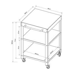 Trolley Bolognano serveerwagen met wielen casa.pro
